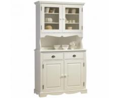 Buffet Vaisselier Blanc 4 Portes de Style Anglais - Buffets