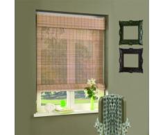 Store enrouleur bambou caramel 80x220cm - Rideaux et stores
