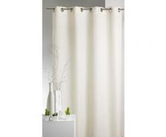 Rideau tamisant à oeillets uni 100% polyester 140x250cm ERINE - Ivoire - Rideaux et stores