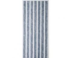 Rideau chenille bicolore gris/blanc - Fenêtres et volets