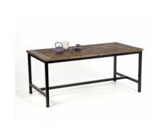 Table à manger en métal et bois Largeur 180cm DYNASTIE - Tables salle à manger
