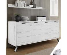 Nouvomeuble - Enfilade moderne couleur chêne blanchi jace 4 - Buffets