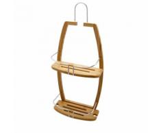 Serviteur étagère de douche 2 niveaux - Gamme Bambou - Accessoires de bain