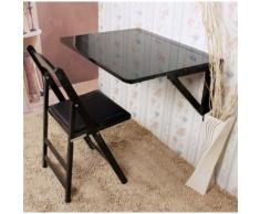 SoBuy® FWT05-Sch Table murale rabattables, Table de cuisine pliante, Table à rabat pour enfant pliable - Tables de cuisine