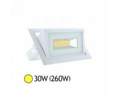 Spot Led COB 30W (260W) encastrable orientable Blanc chaud - Équipements électriques pour luminaire