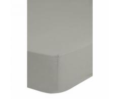 Emotion Drap-housse sans repassage couvre-lit 90 x 220 cm Gris clair 0220.50.43 - Linge de lit