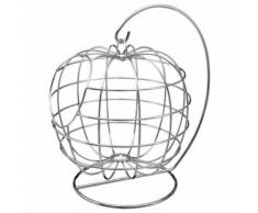 Paris prix - corbeille à fruits 'pomme' 30cm argent - platerie, service