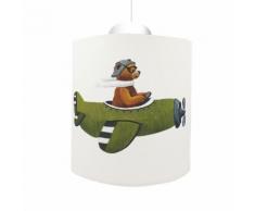 Suspension Ours En Avion Lilipouce Vert 20 cm - Suspensions et plafonniers