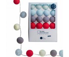 Guirlande veilleuse enfant 16 boules LED - La Case de Cousin Paul - Eliot - les gris - Lampes