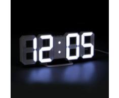 Horloge Digitale Blanche Avec 3 Modes de luminosité - Autres