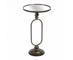 Sellette Bronze vieilli et miroir - WANX - Tables hautes