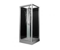 Aqua+ - cabine de douche carrée accès d'angle réversible porte pivotante 90x90cm - candice - Installations salles de bain
