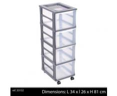 petite colonne plastique rangement roulette tour tiroir salle de bain armoire - Accessoires salles de bain et WC