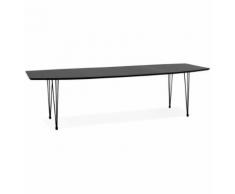 Table à dîner / de réunion extensible 'MOTUS' noire - 170(270)x100 cm - Tables salle à manger