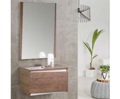 Meuble d'entrée 2 tiroirs Chêne foncé Taille S - BERLIOSE - Commodes