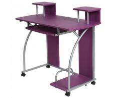 Bureau enfant table de travail meuble mobilier chambre violet - Bureaux