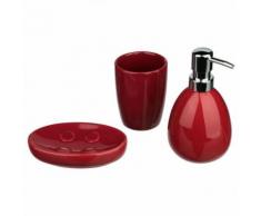 Paris prix - set de 3 accessoires salle de bain 'sun' fushia - Accessoires salles de bain et WC