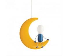 PHILIPS 400923416 LUNARDO SUSPENSION LUMINAIRE POUR ENFANT BOIS JAUNE 1 X 14 W - Suspensions et plafonniers