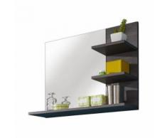 MIAMI Miroir de salle de bain L 72 cm - Gris anthracite mat - Miroir