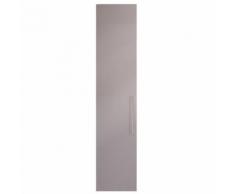 Porte battante taupe brillante mao - Armoire