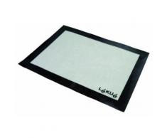LÉKUÉ TAPIS DE CUISSON ANTI-DÉRAPANT 40 X 30 CM BLANC / NOIR GOURMET - Ustensiles