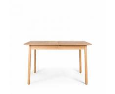 Table à manger extensible 120-162x80cm bois Glimps Zuiver - Couleur - Naturel - Tables salle à manger