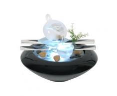 Fontaine d'intérieur avec éclairage Led Tea Time 25x25x20cm - Relaxation et massage