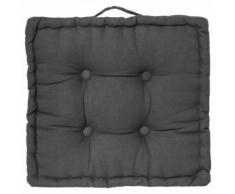 Paris prix - coussin de sol 'dorian' 40x40cm gris foncé - Textile séjour