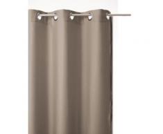 Rideau de salon occultant 8 illets - 140 x 260 cm - Taupe - Rideaux et stores