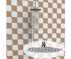 Homdox Pommeau de douche ronde acier inoxydable 30cm - Accessoires salles de bain et WC