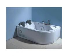 BAIGNOIRE BALNEO MASSANTE ANGLE HAUTE BAIN TOURBILLON Havana 170 X 115 - Installations salles de bain