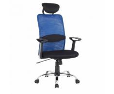 Chaise de bureau pivotante Goha Bleue - Sièges et fauteuils de bureau