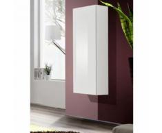 Paris prix - vitrine murale design 'fly i' 126cm blanc - Vaisseliers