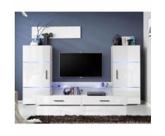 paris prix - meuble tv mural design 'tower i' 280cm blancparis prix - meuble tv mural design 'tower i' 280cm blanc - autres