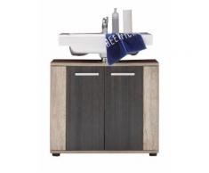 Meuble sous Lavabo Chêne Foncé LxHxP 70 x 61 x 32 cm - Meubles de salle de bain