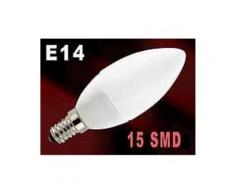 Ampoule bougie 15 LED SMD E14 blanc froid - Ampoules à LEDs