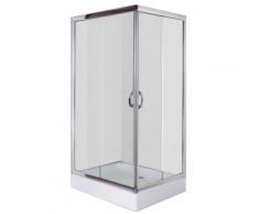 vidaXL Cabine douche rectangulaire 100 x 80 cm - Installations salles de bain