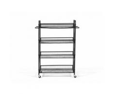 Etagère-Chariot à roulettes avec plateaux de rangements en fer H100cm - Étagère