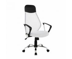 Chaise de bureau Mado pivotante blanche - Sièges et fauteuils de bureau
