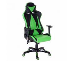 Chaise fauteuil de bureau Loksa T682 XXL, chaise pivotante, charge 150kg similicuir ~ vert - Sièges et fauteuils de bureau