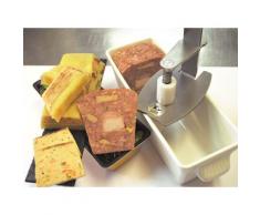 Presse terrine professionnel en acier inoxydable et polyéthylène, assure une pression homogène surtoute la surface de la terrine, avec un système sûr et pratique - Ustensiles
