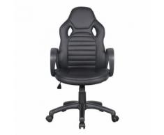 Chaise de bureau Racing confort pivotante noire - Sièges et fauteuils de bureau