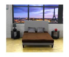 Matelas Futon Coton Taupe 160x200 Doux Sommeil - Futons