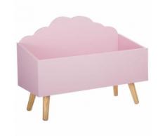 Coffre de rangement enfant Nuage - Longueur 58 cm - Rose - Coffres