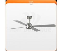 Ventilateur de plafond moderne 132 cm nickel mat faro IBIZA 33287 - Chauffage et ventilation