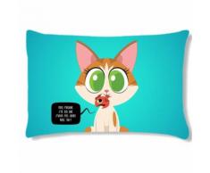 Coussin rectangulaire Chat par Jo Bleu - Textile séjour