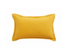 Coussin Lin lavé Jaune rectangulaire TU Anne de Solène - Textile séjour