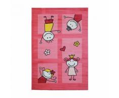 Tapis rose pour chambre de bébé mila - Tapis et paillasson