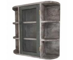 Etagère Murale de Cuisine Porte-Epices ou Autre Bois 58x60x17 cm - Étagère
