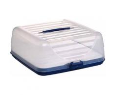 Emsa 503647 superline partybutler plus boîte de rangement et conservation de gâteau au frais plastique bleu 37,20 x 37,20 x 15,2 cm - Ustensiles